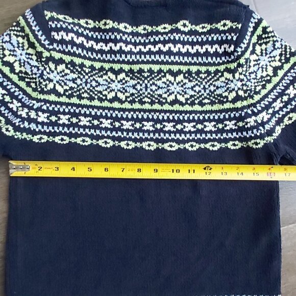 Denver Hays Super Soft Blue V-Neck Sweater - Size Small, 100% Polyester - Picture 4 of 8